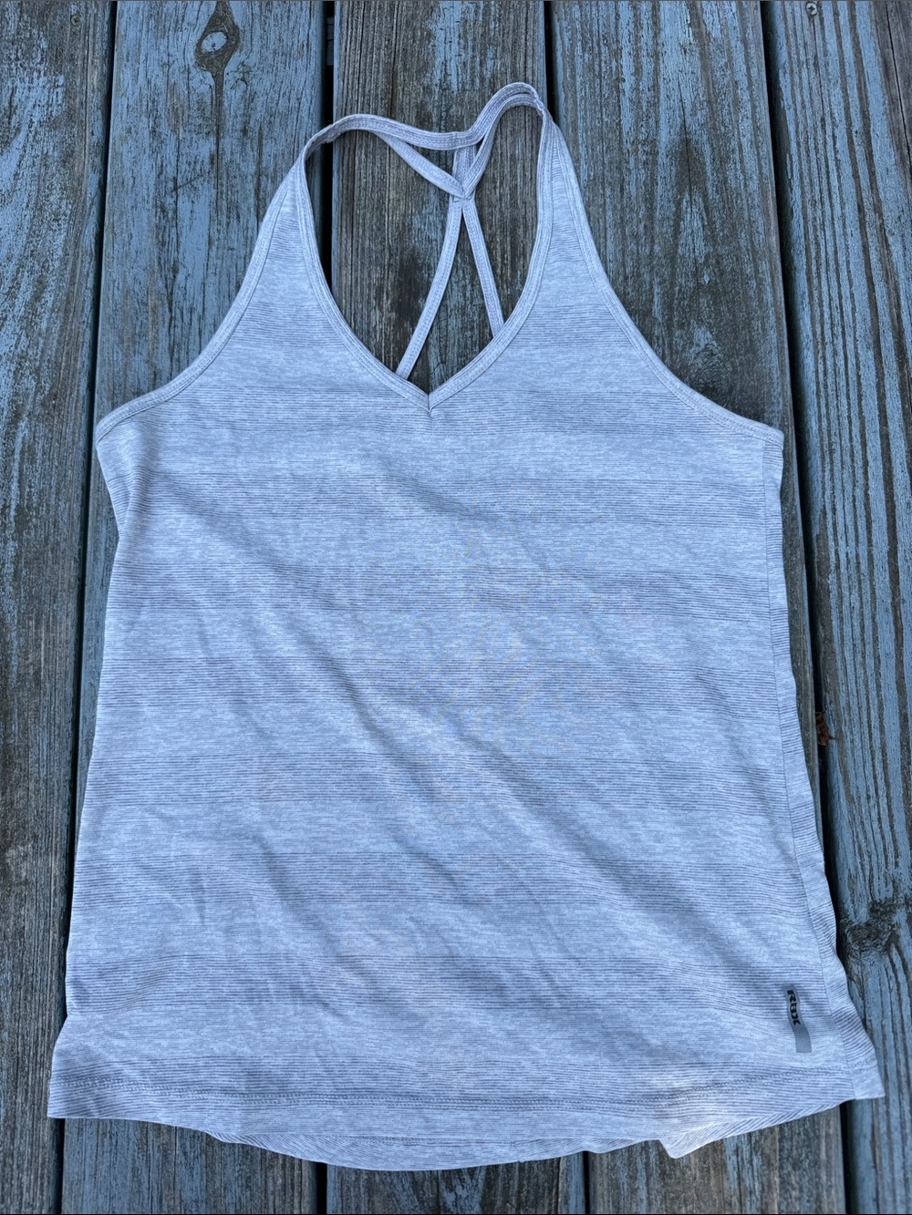 RBX Light Gray Strappy V-Neck Tank Top